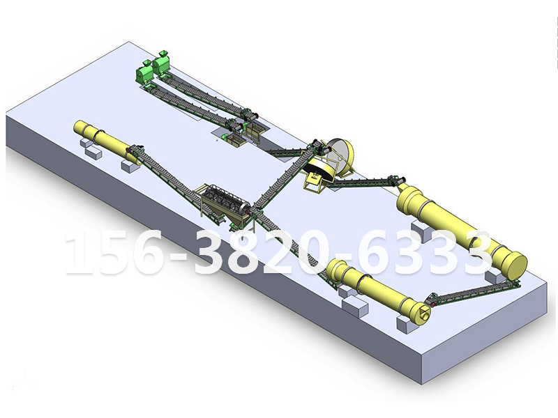 雙圓盤(pán)造粒機制作有機肥工藝