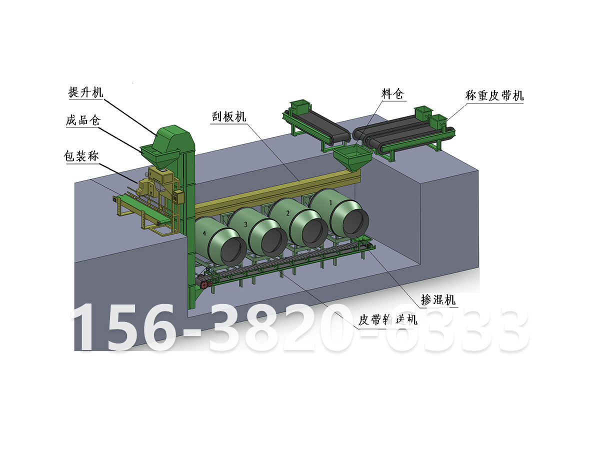 復混肥全自動(dòng)生產(chǎn)線(xiàn)(地下式)